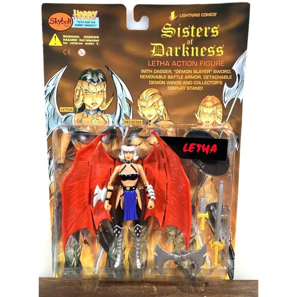 Sisters of Darkness Letha Action Figure 1998 Skybolt Vintage Lightning Comics - Picture 1 of 7